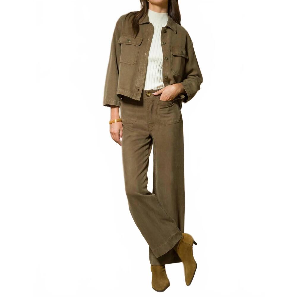 NEW VELVET HEART alyx pants in olive